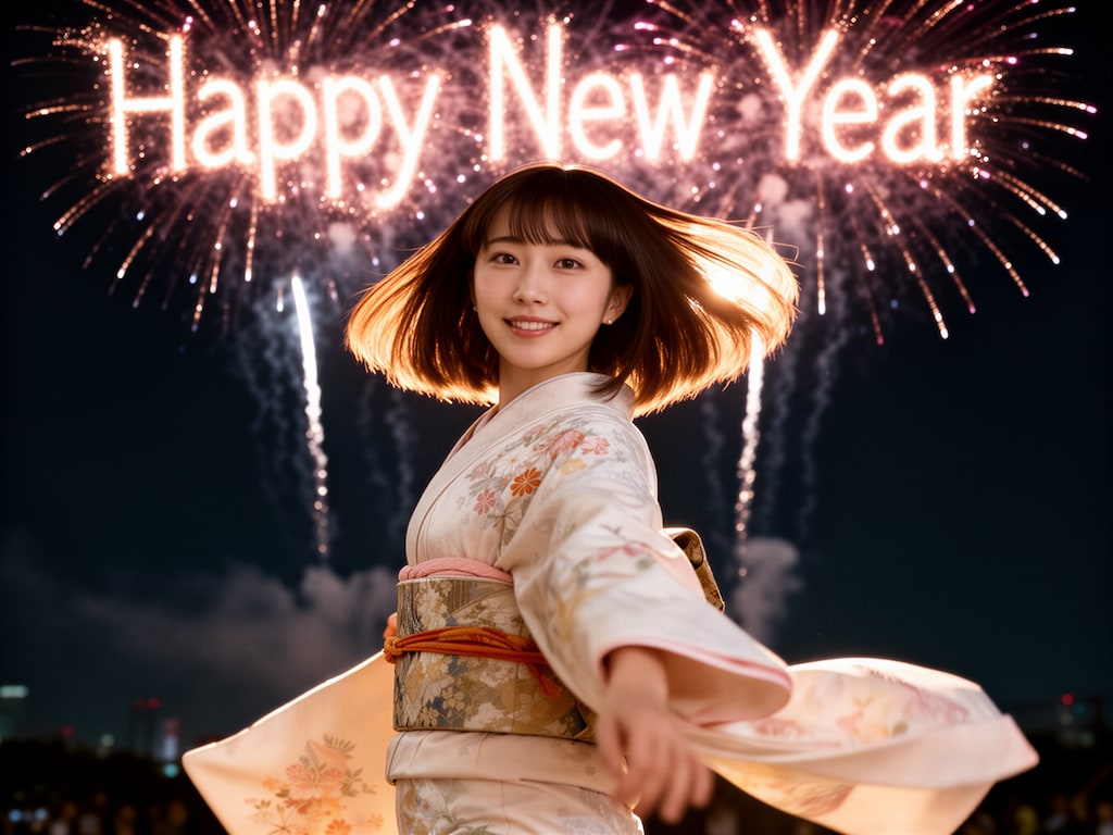 Happy New Year 花火