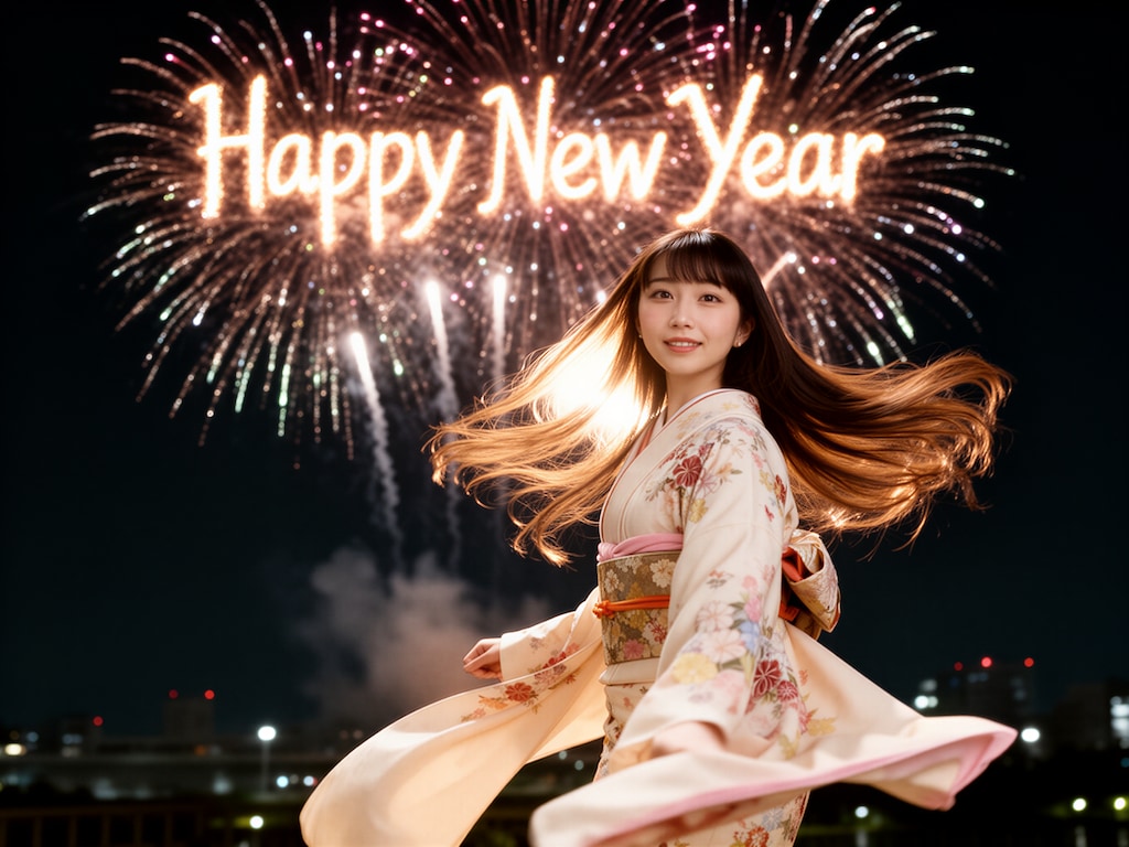 Happy New Year 花火