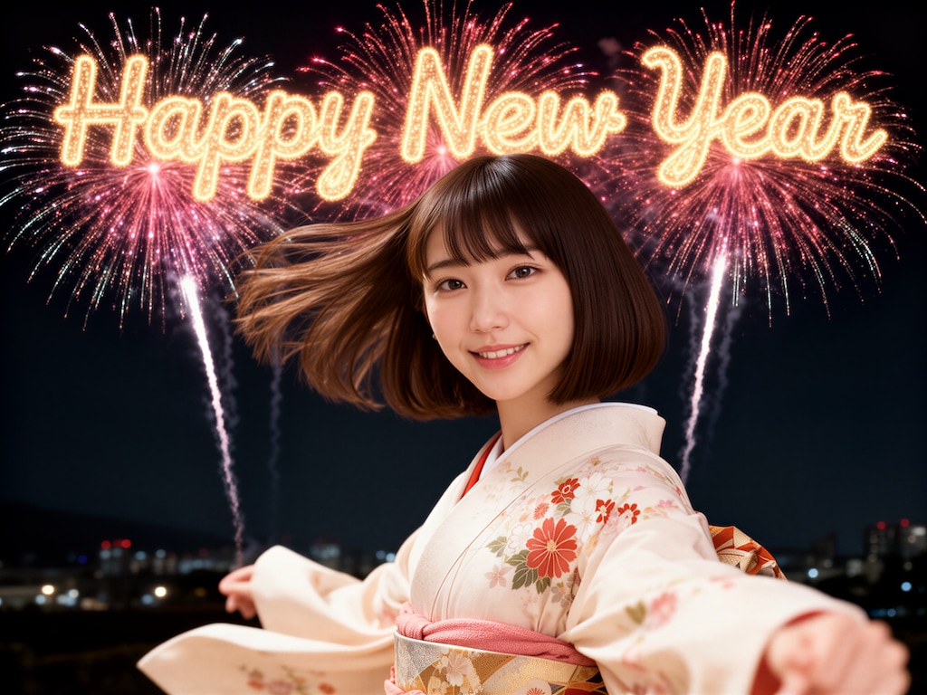 Happy New Year 花火