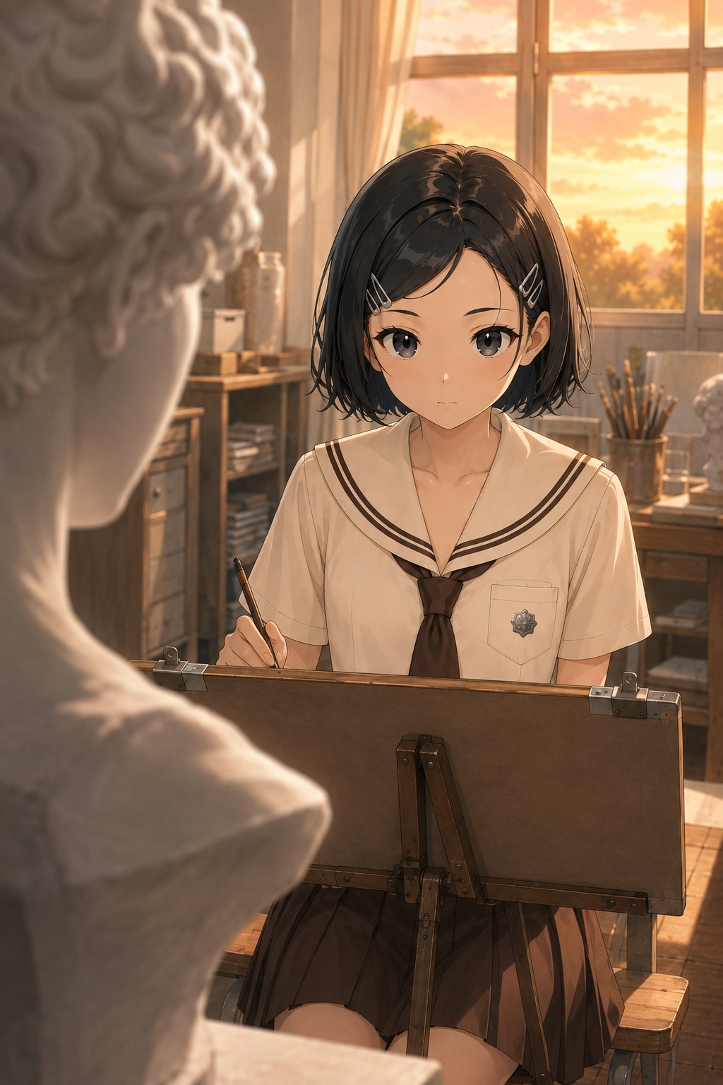 架空制服女子２０　真央ちゃん | の人気AIイラスト・グラビア
