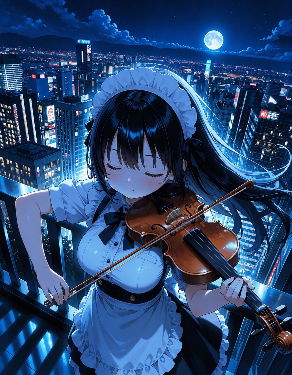 月夜のしらべ2 | の人気AIイラスト・グラビア