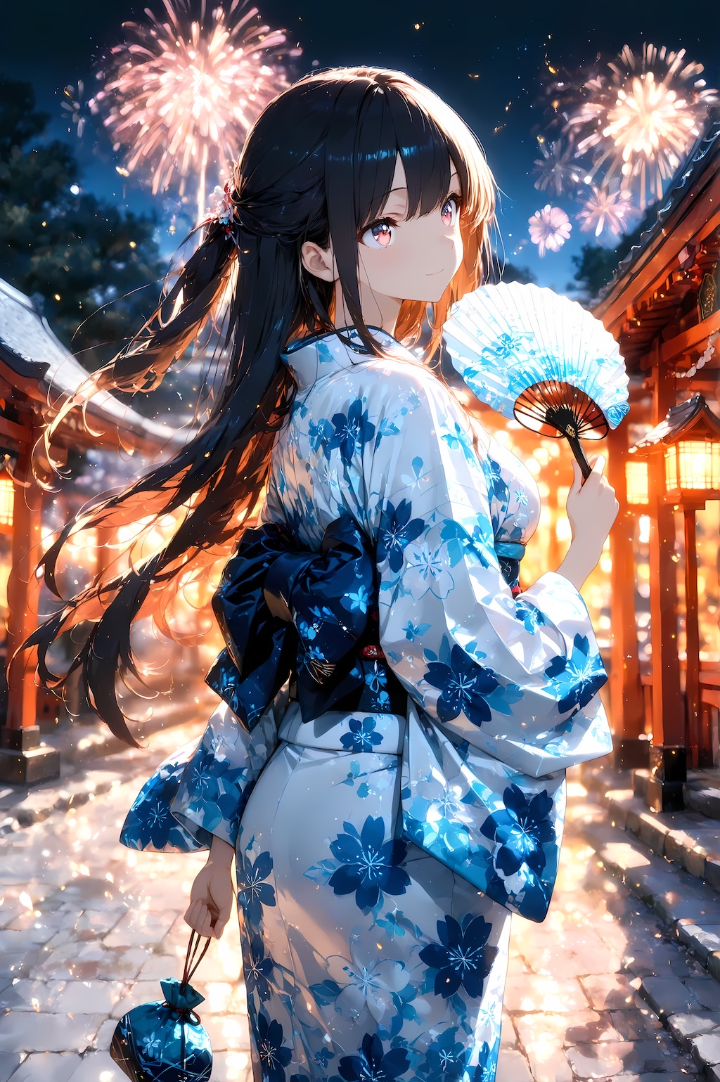 花火に笑顔が咲く夜