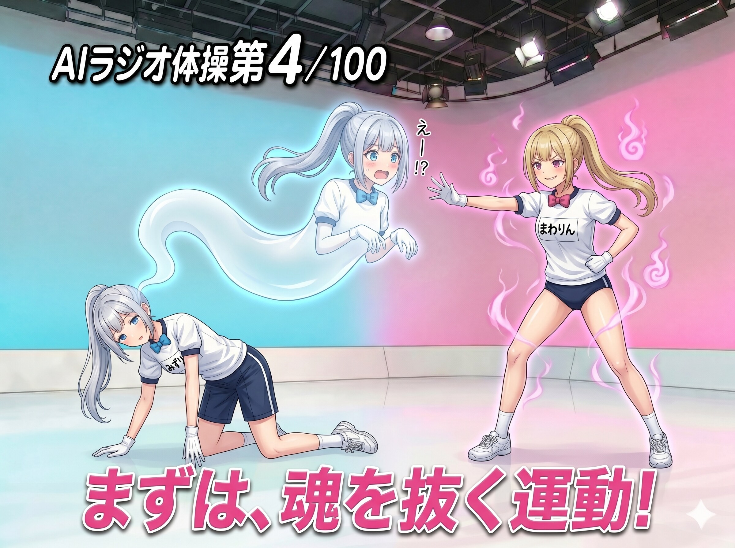 まずは魂を抜く運動！