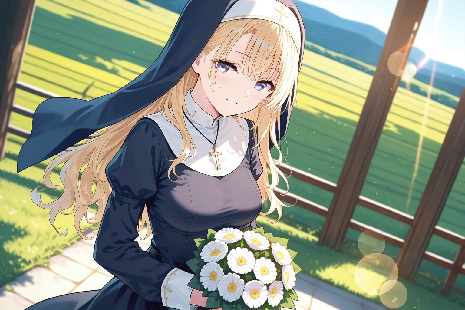 花束を持つラべリアちゃん | の人気AIイラスト・グラビア