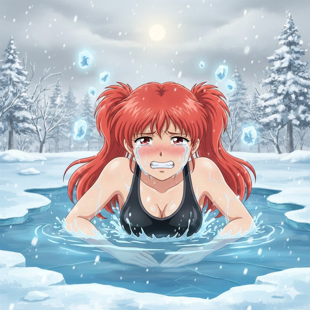 泣きべそ寒中水泳11