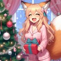 プレゼントを受け取った狐っ娘 3枚目