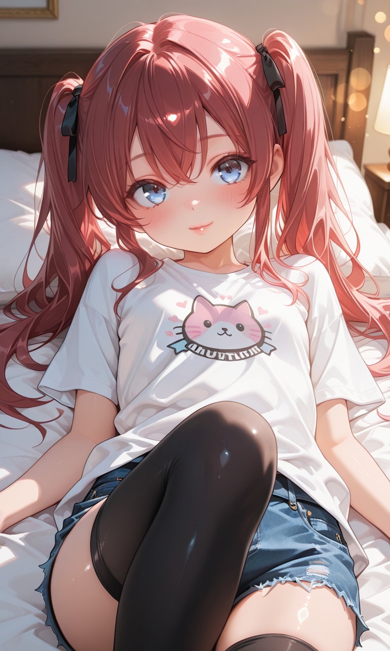 ダサTシャツの女の子