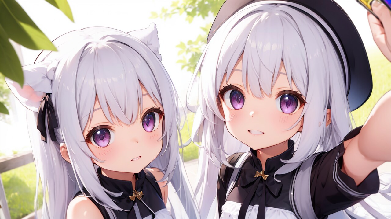 ロリ姉妹自撮り