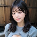 青セーターLoraでポロリ 7枚目
