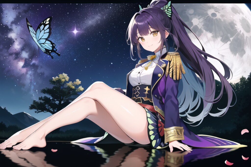 蝶の夜ノひと時