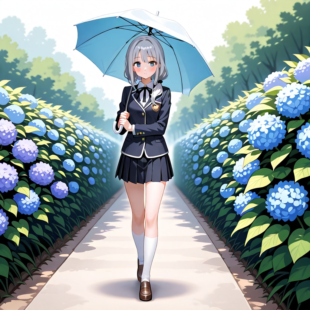 雨上がりの遊歩道