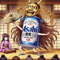 能を演じるビール缶 3枚目