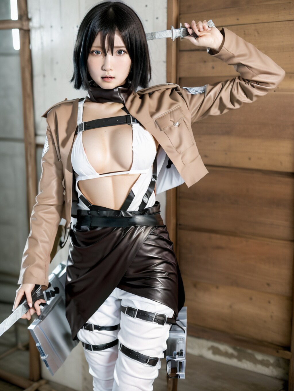 コスプレ（ミカサ・アッカーマン）