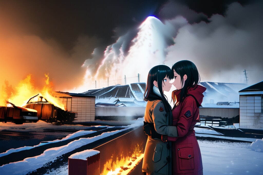 終末世界の少女たち　comet impact#２