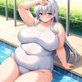 ふわり、スク水シルエット 4枚目