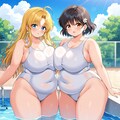 ふわり、スク水シルエット 3枚目