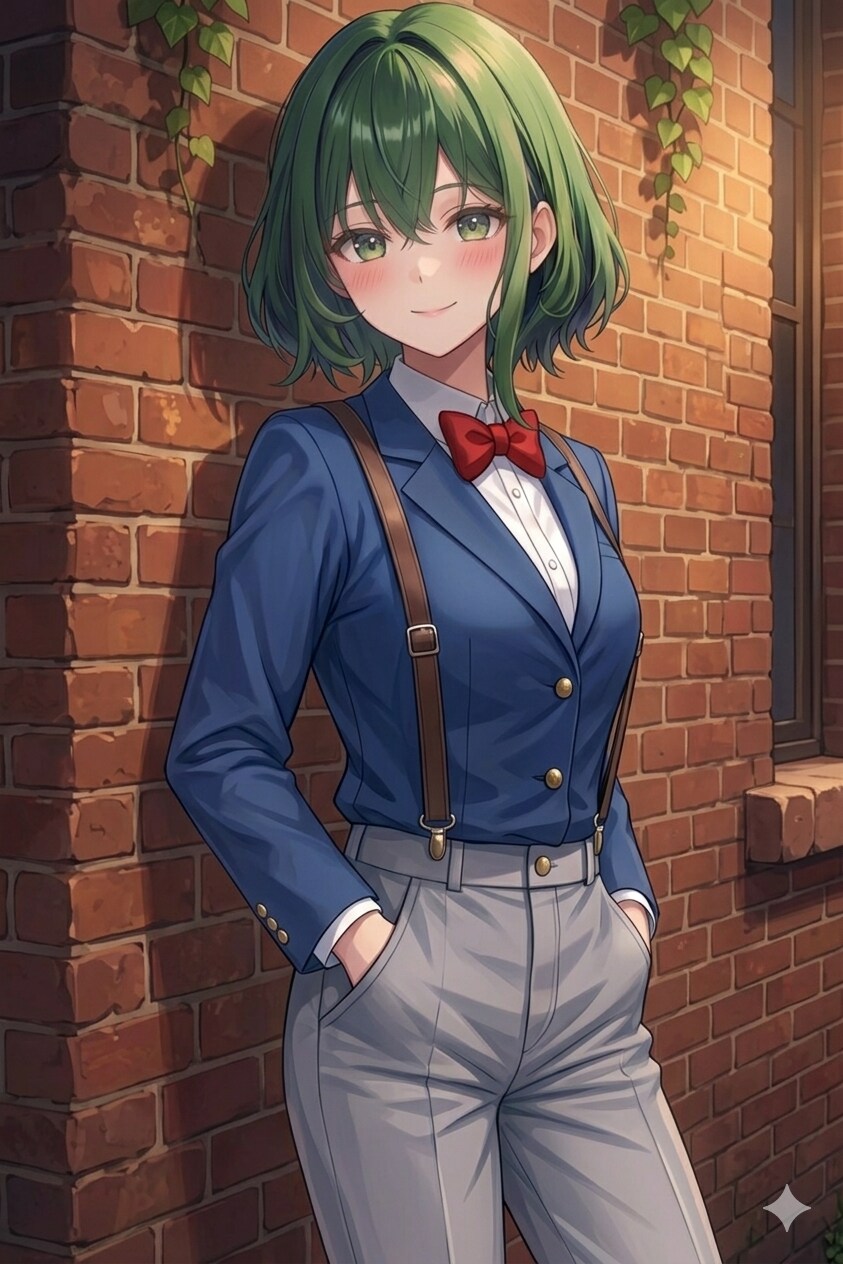 芽生ちゃん014After「どう？似合う？💚」