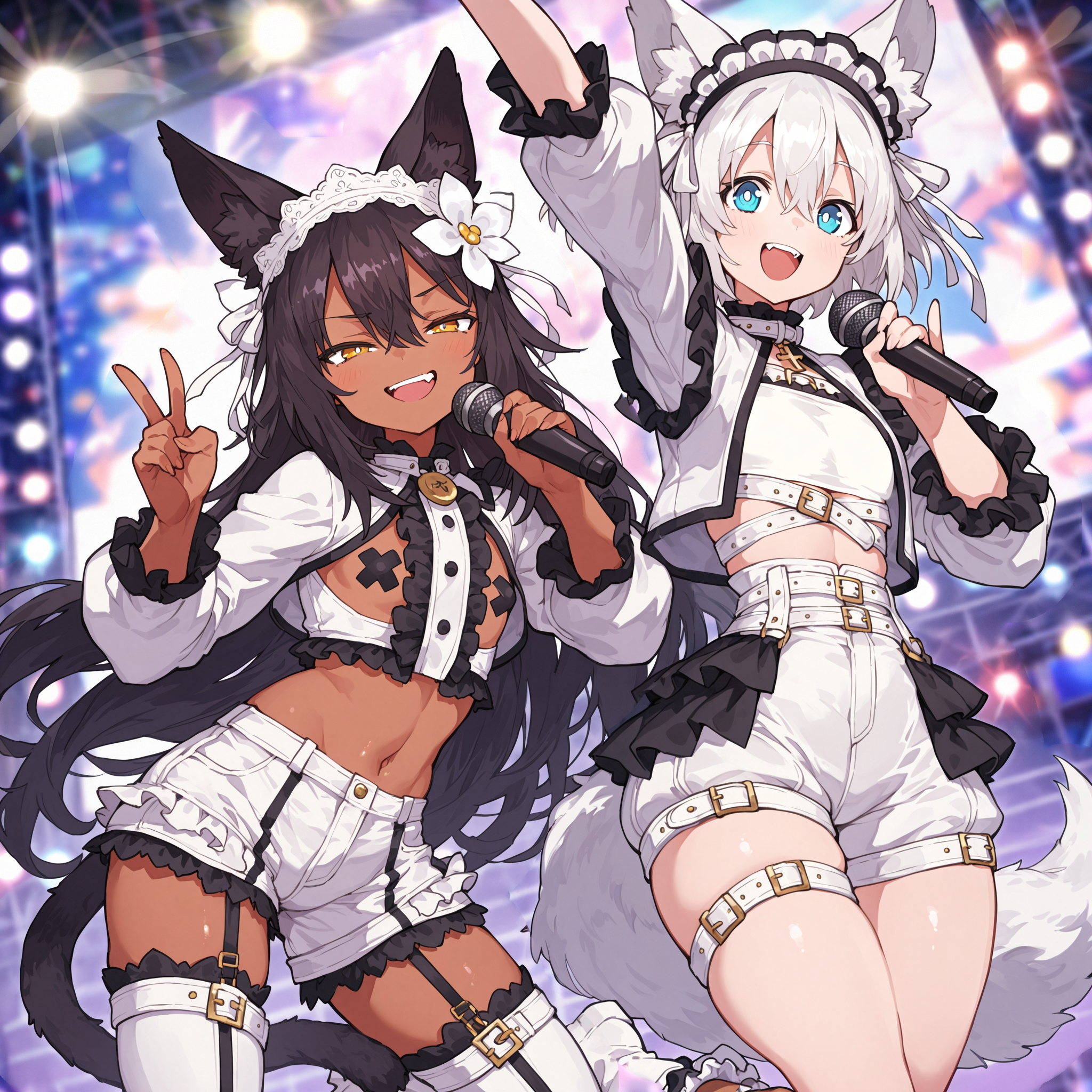 ケモ耳コンビ -Idol outfit?!-