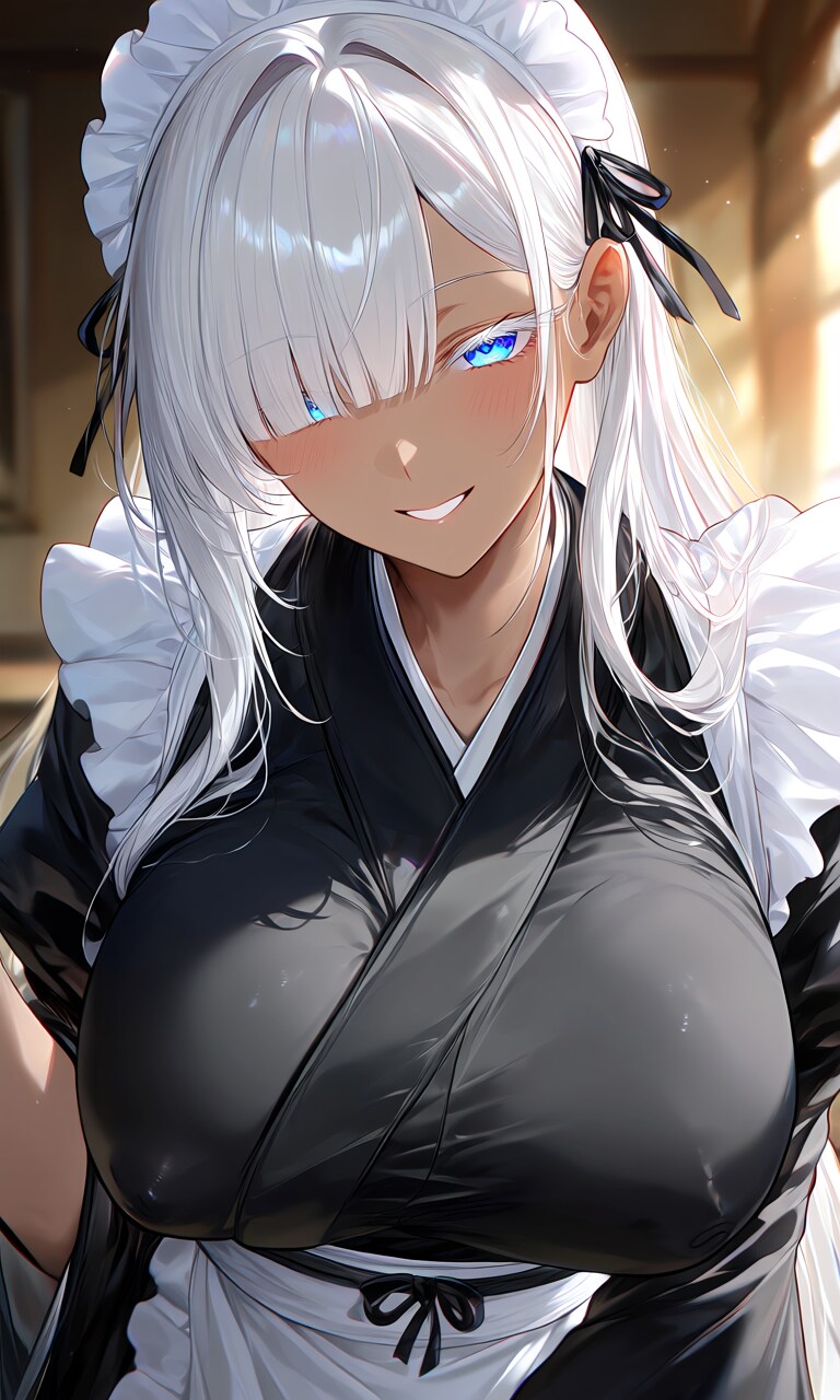 褐色和メイド