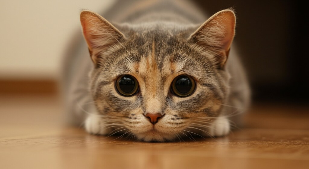 じーーーーと見ている