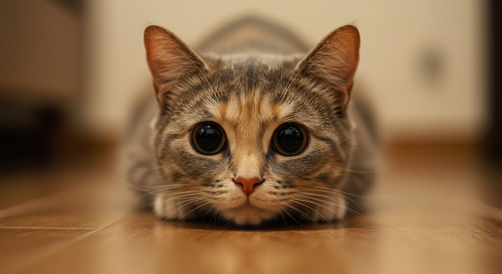 じーーーーと見ている