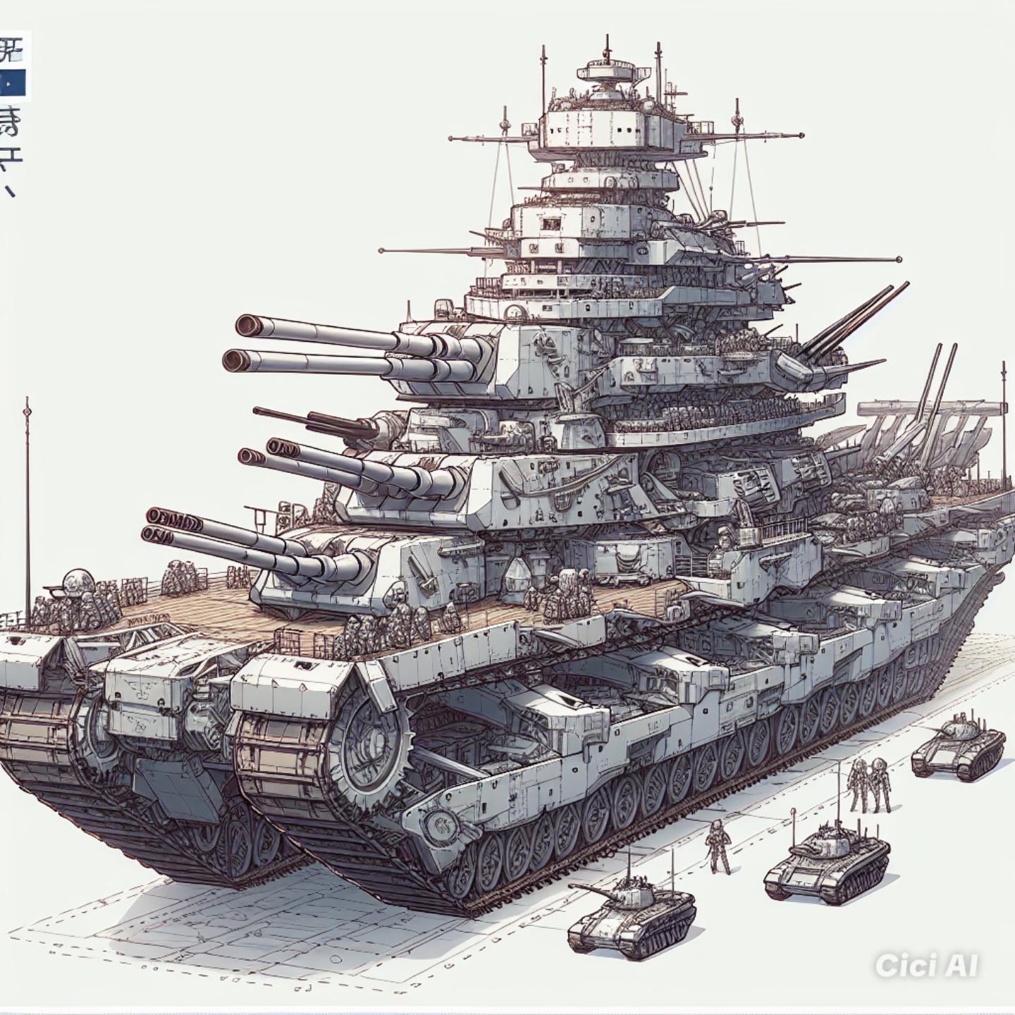 GC戦 地上戦艦 | の人気AIイラスト・グラビア