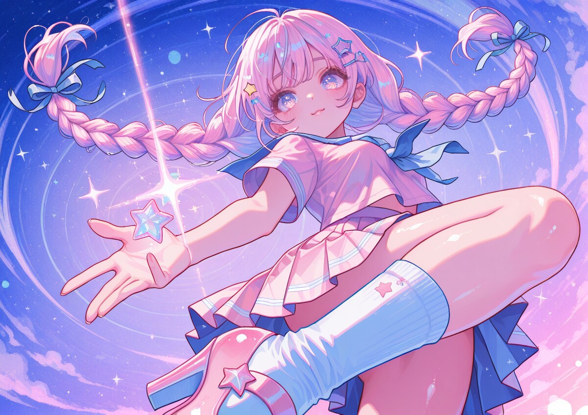 マジカルなピンクの女の子２