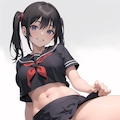 ヘソ出し制服JK♪　巨乳むっちりver.胸もアソコも♡ 2（12枚） 4枚目