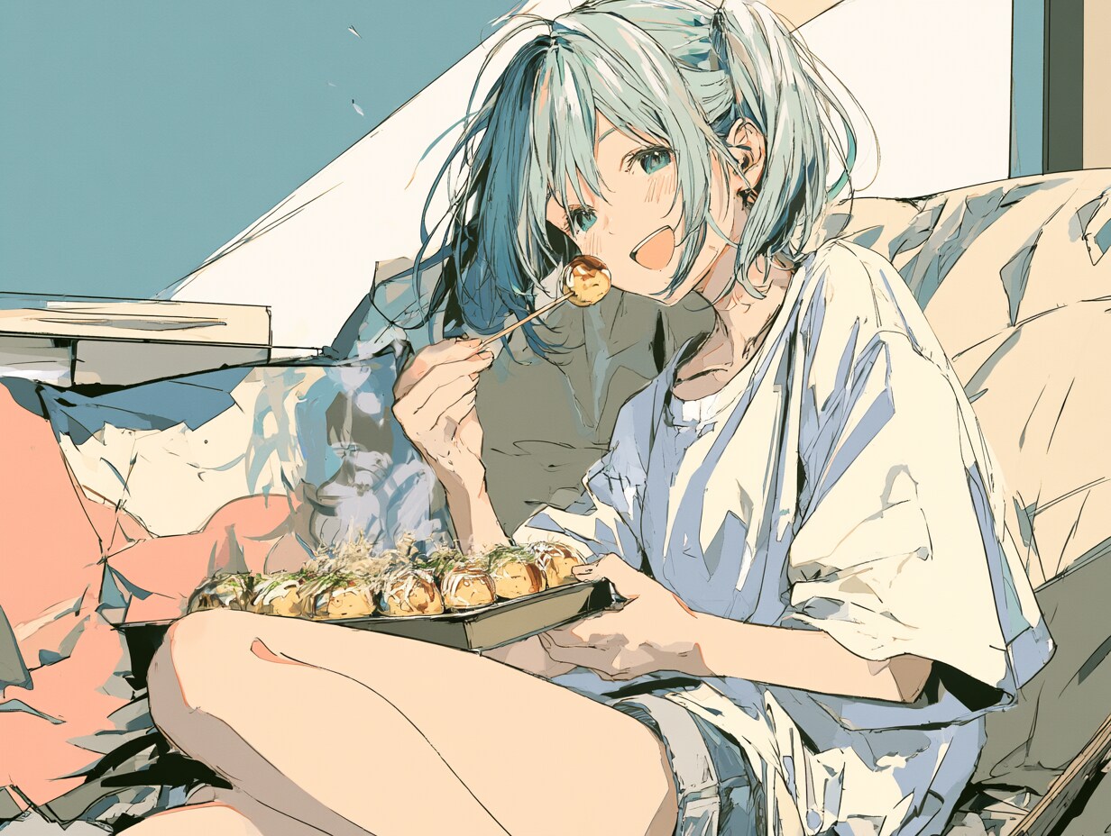 ひとりタコ焼き | の人気AIイラスト・グラビア