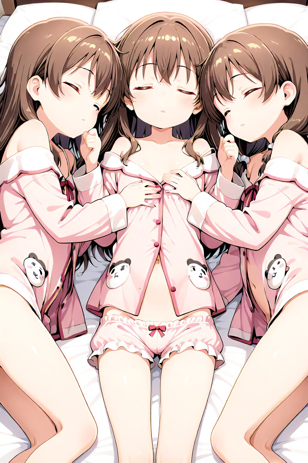 添い寝（R15）③（少女フェチ写真集cutie_Jr_fetish）三姉妹