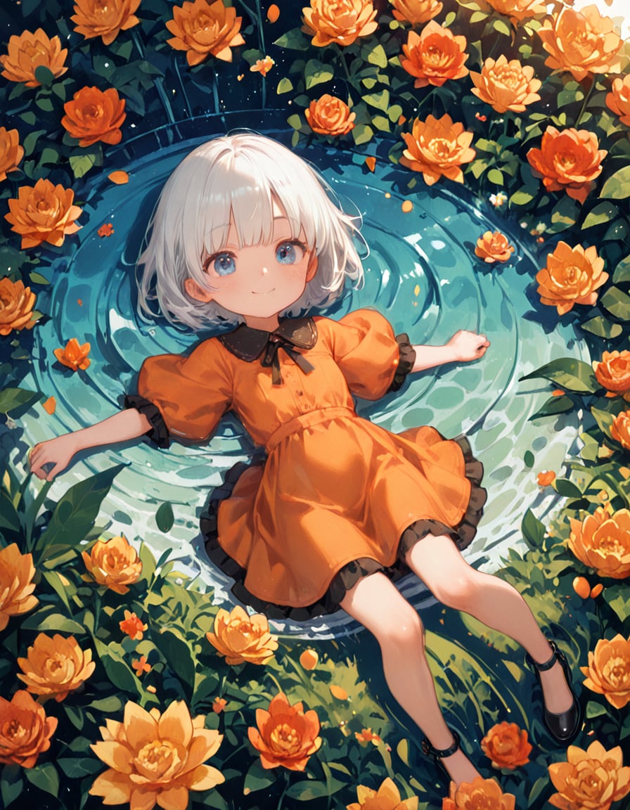 花に沈む