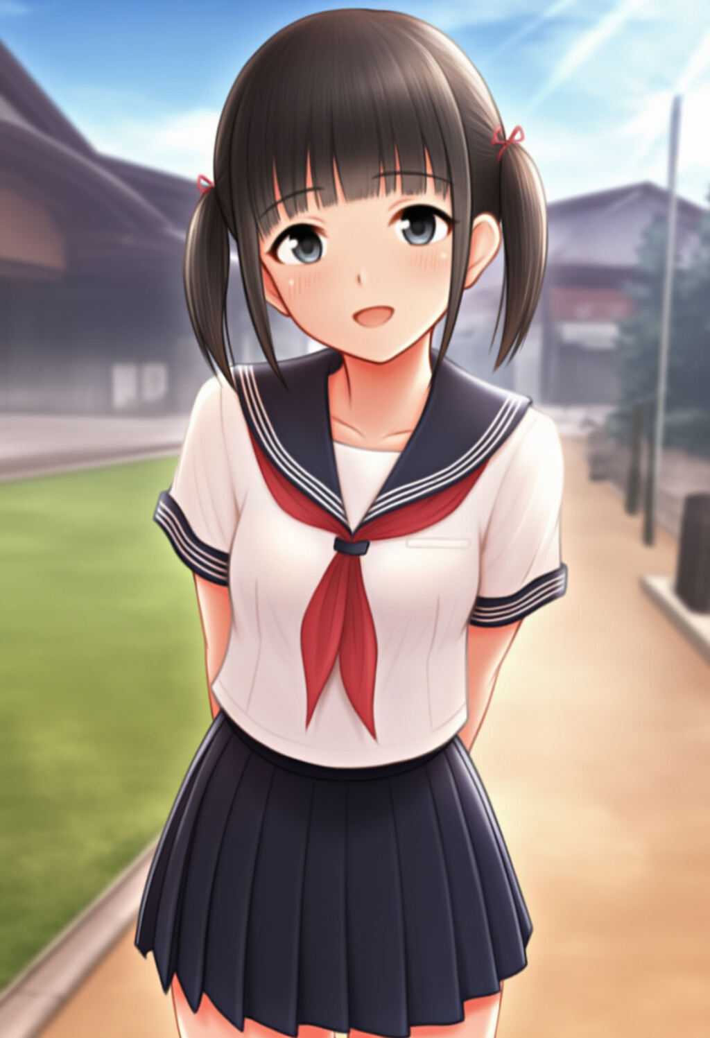 セーラー服 赤スカーフ