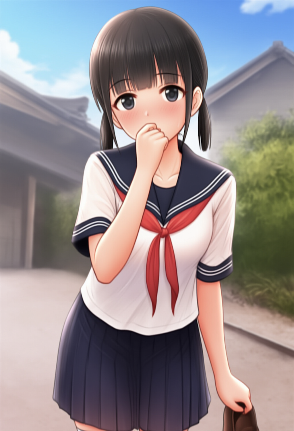 セーラー服 赤スカーフ