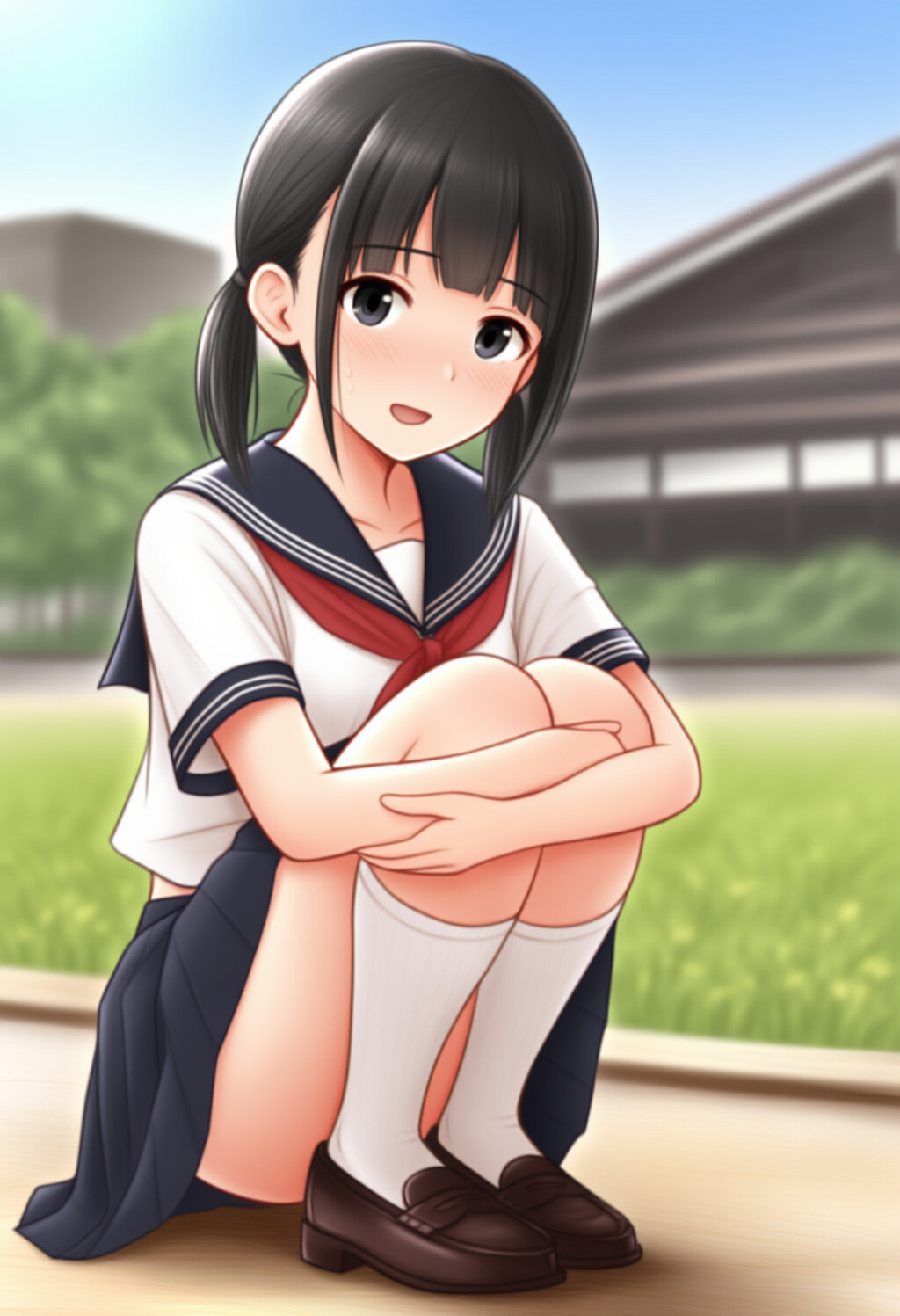 セーラー服 赤スカーフ