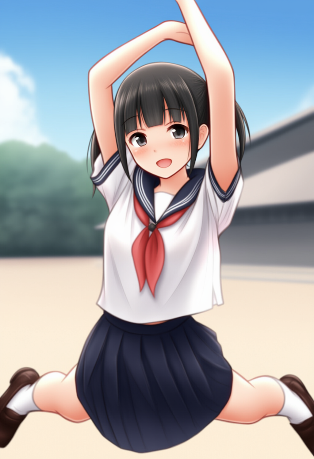 セーラー服 赤スカーフ