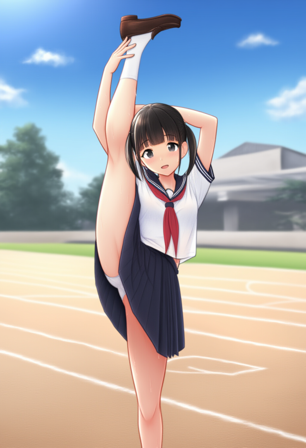 セーラー服 赤スカーフ