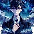 水彩画な、黒髪短髪男性と夜空★その3(12枚) 2枚目