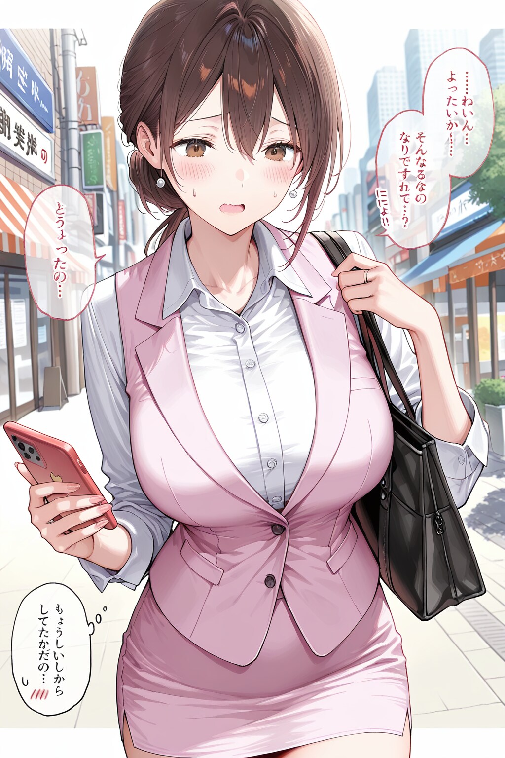 急ぐOL　遅れちゃう！　＋おまけ画像（没）