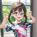 カモフラダンススクール生徒の委員長ちゃん 2枚目