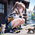 猫と少女 2枚目