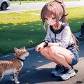 猫と少女 8枚目