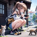 猫と少女 7枚目