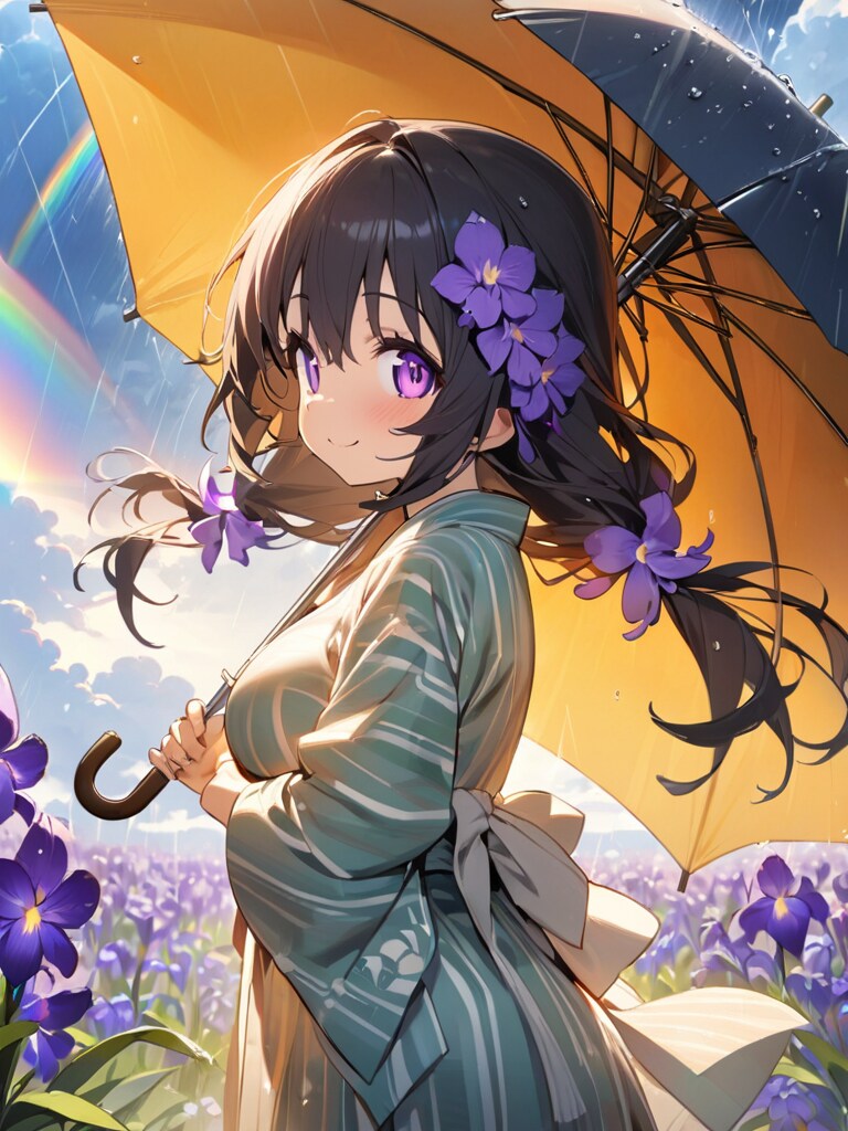 雨の合間の虹