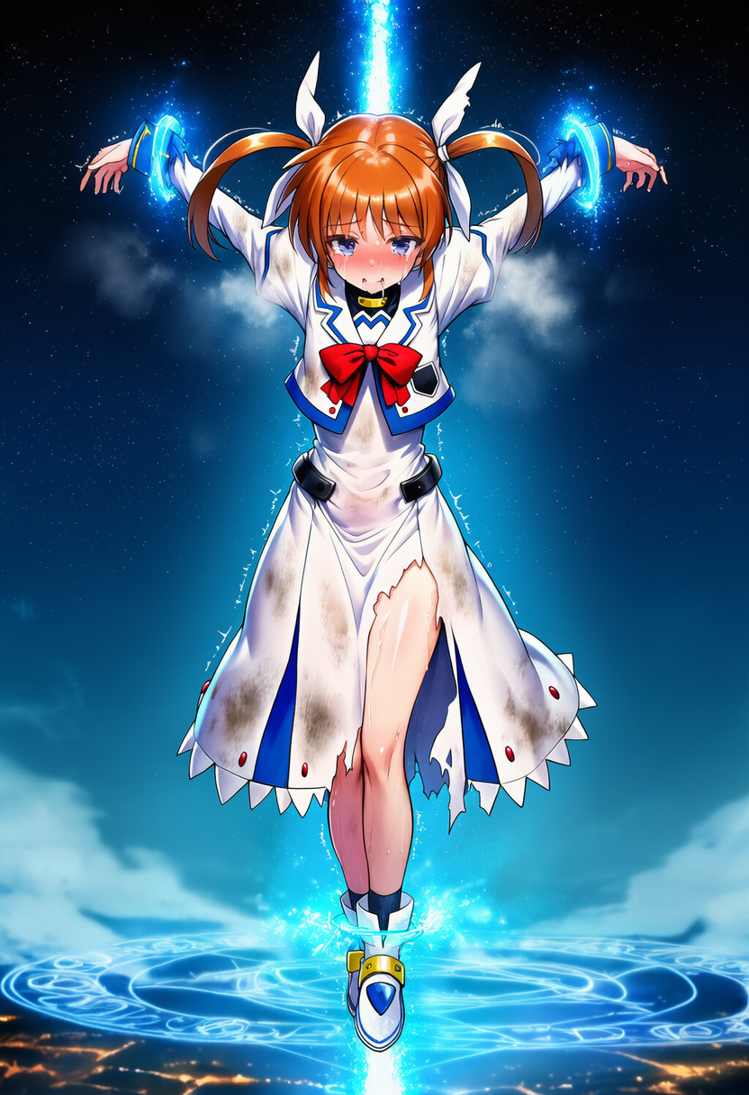 拘束魔法で磔にされた高町○のはと○ェイト・テスタロッサ | の人気AIイラスト・グラビア