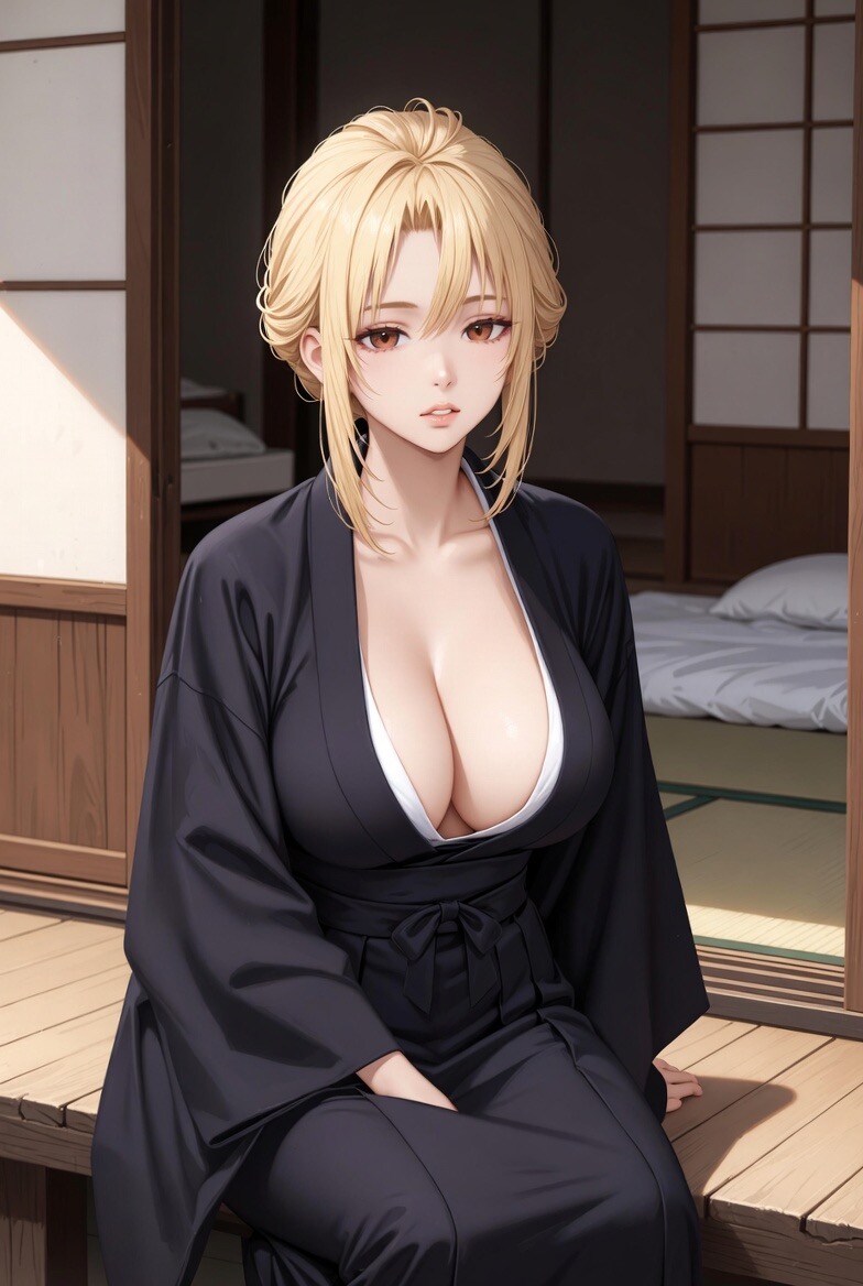 喪服のお姉さん