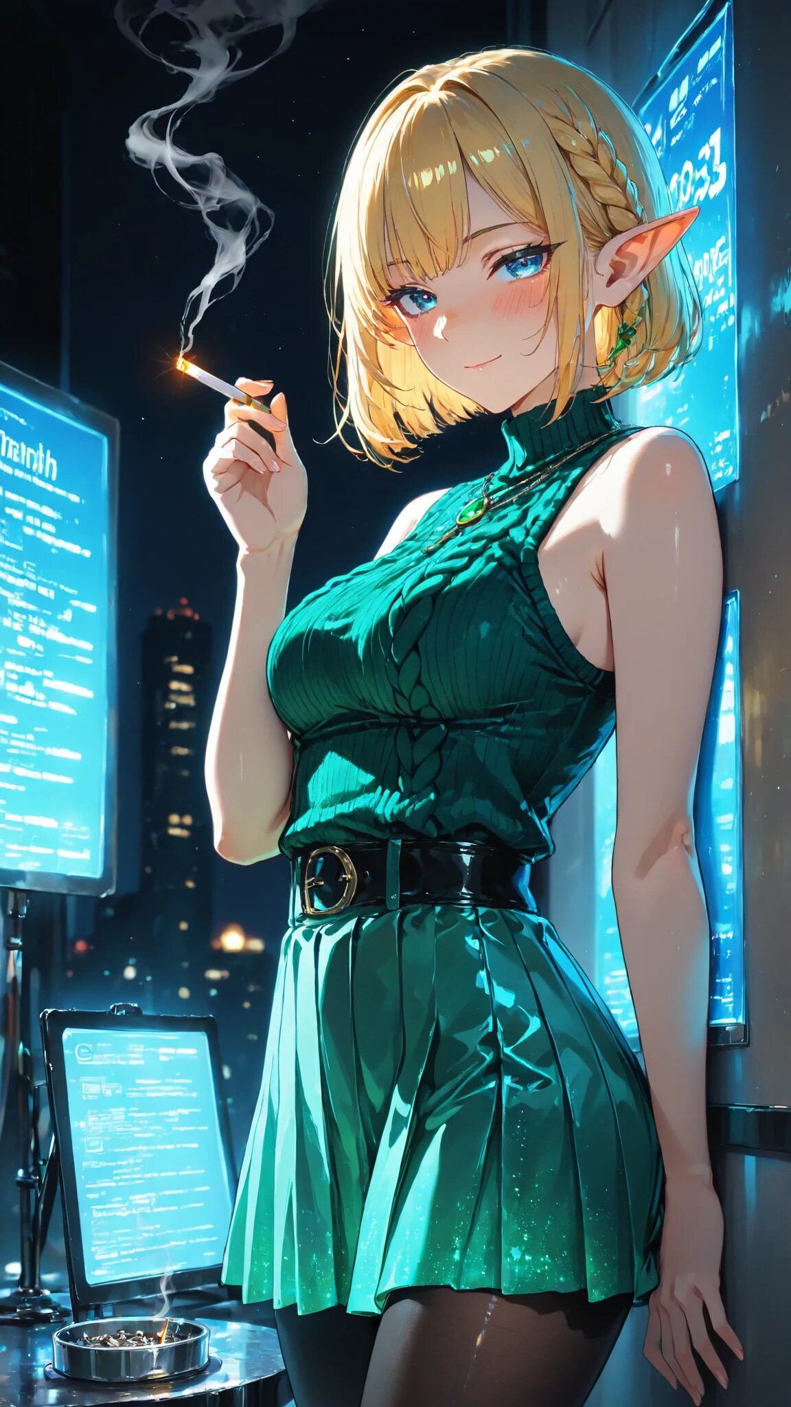 🧝‍♀️ 喫煙所サイネージの日｜一服が優雅すぎる | の人気AIイラスト・グラビア