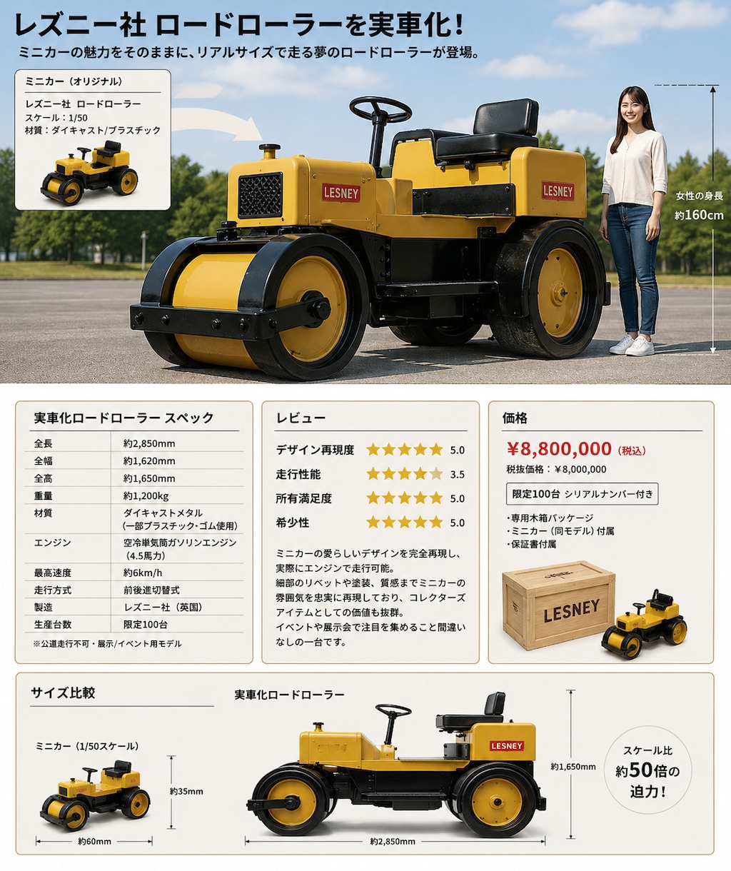 実車ミニカーのレビュー