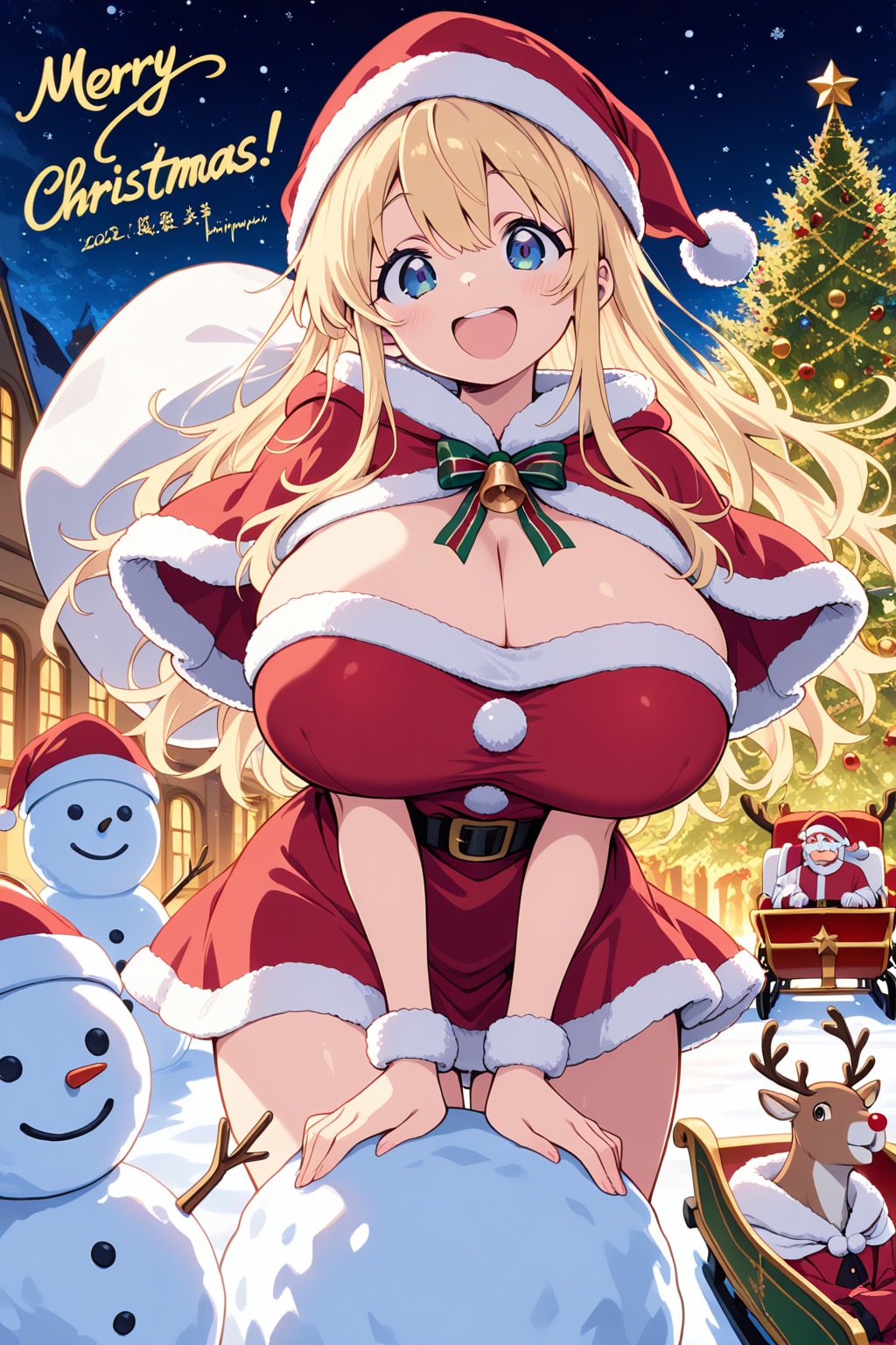 HARPYちちぷいちゃんからメリークリスマス🎅🎄☃️❤️ | の人気AIイラスト・グラビア