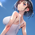 white new school swimsuit241231 9枚目