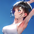 white new school swimsuit241231 3枚目